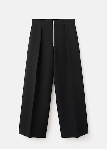 MANGO Loose fit Pants 'Laly' in Black
