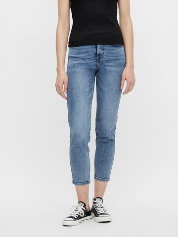 Slimfit Jeans 'Lili' de la PIECES pe albastru: față