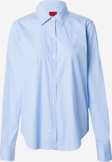 HUGO Red Blouse 'The Essential' in Light blue / White, Item view