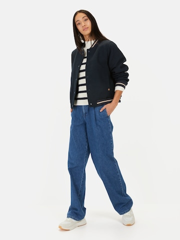 CAMEL ACTIVE Collegejacke aus einem Wollmix in Blau