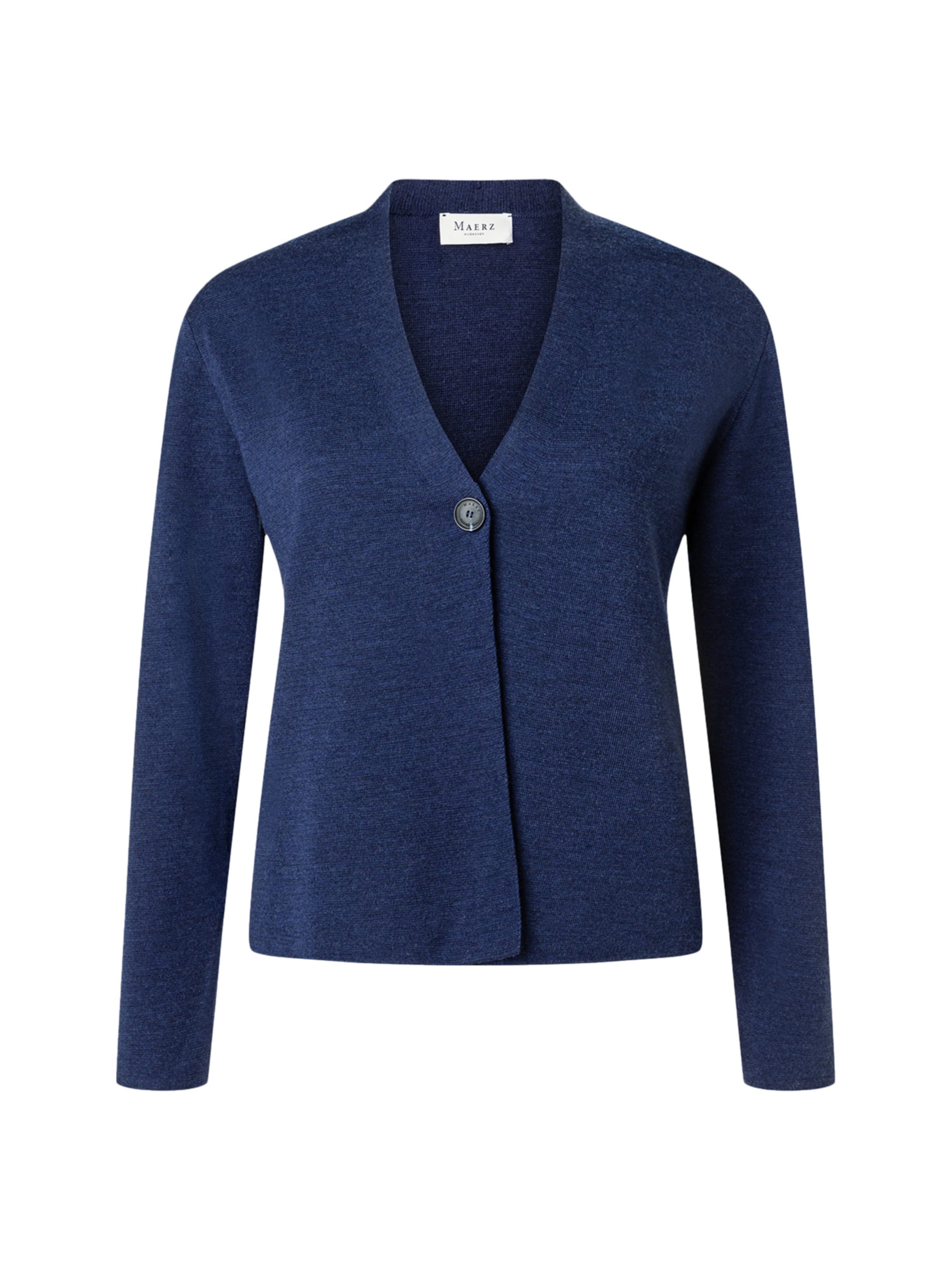MAERZ Muenchen Knit cardigan ' 215800 ' in Blue: front