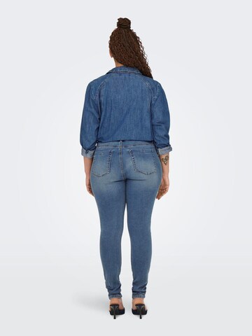 ONLY Carmakoma Slimfit Jeans in Blau