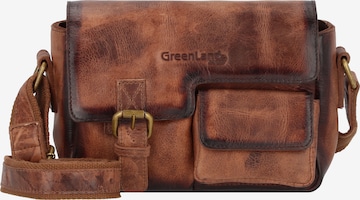 Greenland Nature Crossbody Bag 'Mascu & Line' in Brown: front