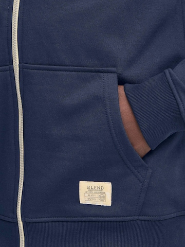 BLEND Zip-Up Hoodie in Blue