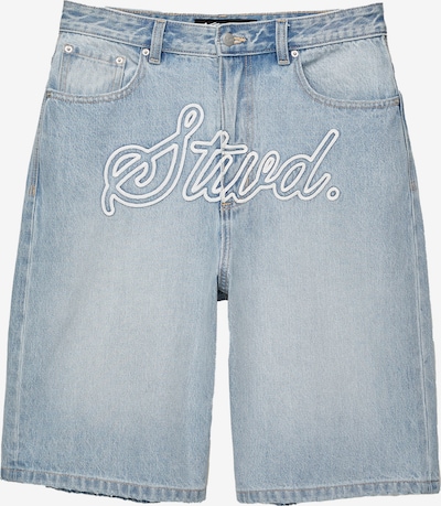 Pull&Bear Traperice u plavi traper / bijela, Pregled proizvoda