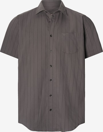 Jan Vanderstorm Comfort fit Button Up Shirt ' Jorma ' in Grey: front