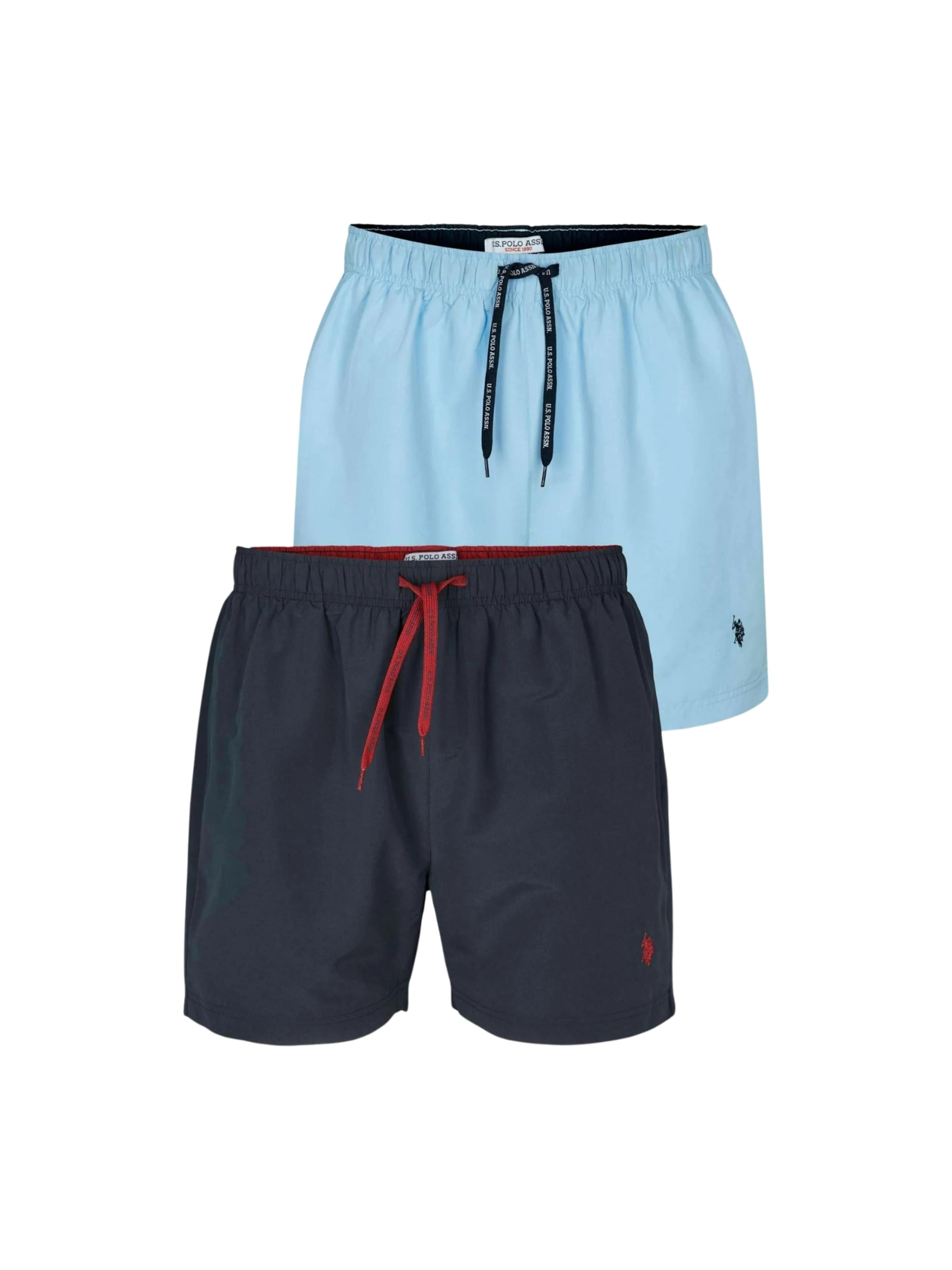 U.S. POLO ASSN. Zwemshorts ' UMAza ' in Blauw: voorkant