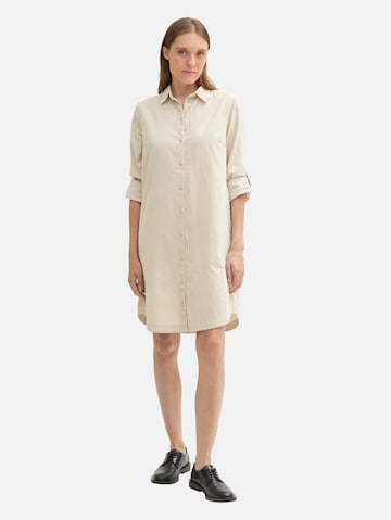 TOM TAILOR Shirt Dress in White