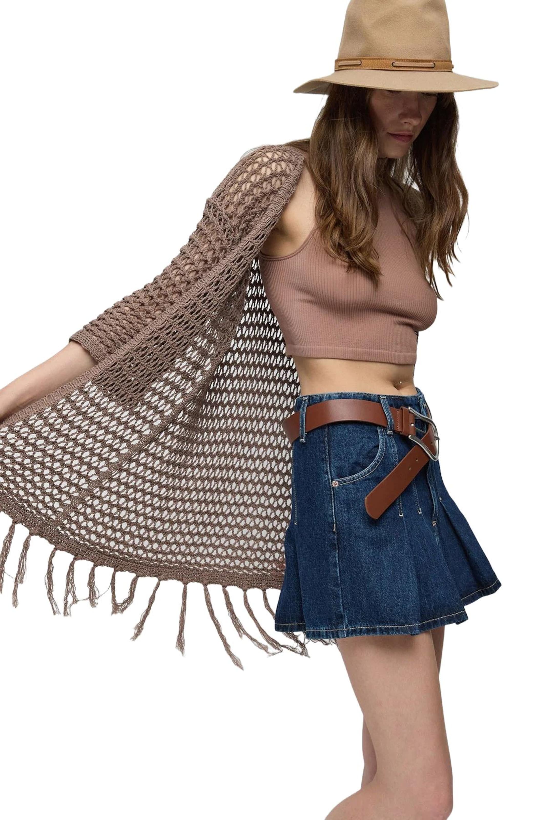 No Matter What Knit cardigan in Brown