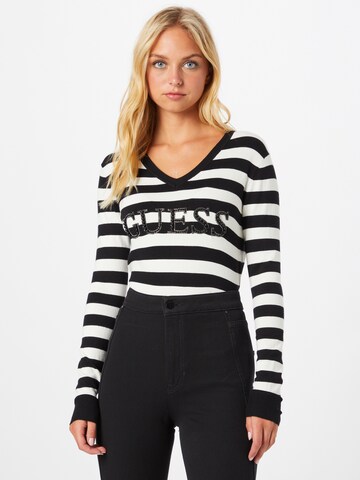 GUESS Sweater 'ANNE' in Black: front