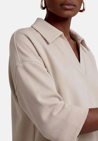 zero Sweatshirt unifarben in Beige