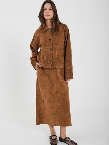 NORR Nederdel ' Shelby ' i brun: forside