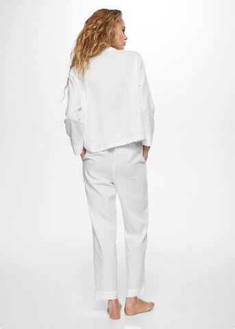 MANGO Pajama Shirt 'Marlin' in White