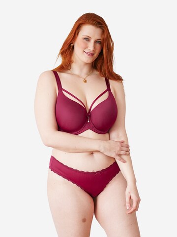 SugarShape T-shirt Bra 'Pure Passion' in Red