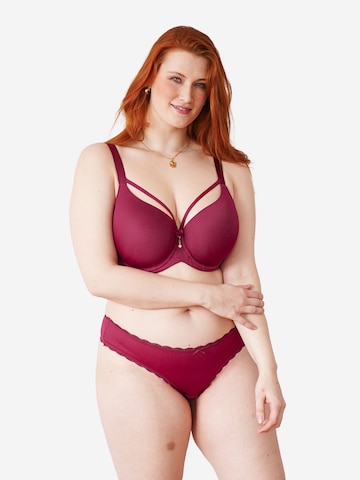 SugarShape T-shirt Bra 'Pure Passion' in Red