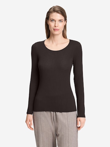 T-shirt ' Ultralight Wool ' Hanro en marron : devant