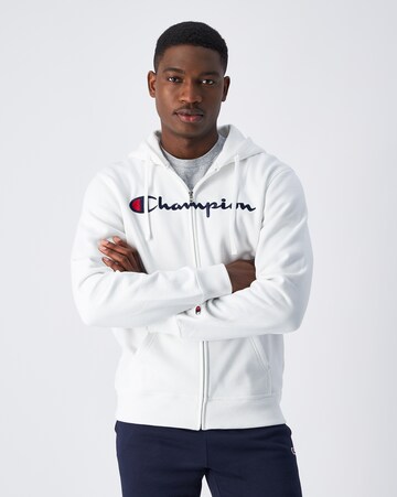 Veste de survêtement Champion Authentic Athletic Apparel en blanc