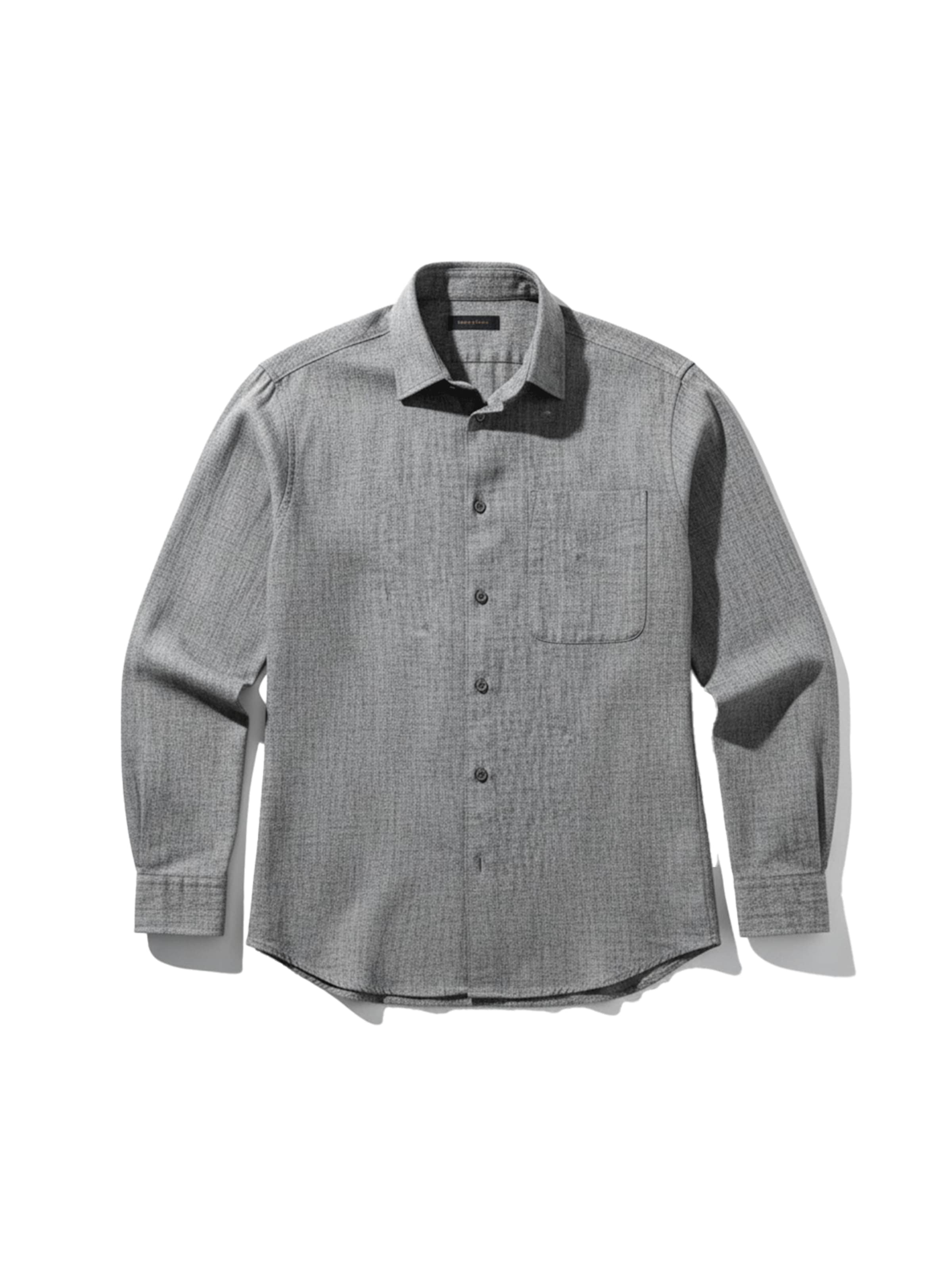 Kleidermafia Button Up Shirt 'Regular Fit Cotton Pocket Shirt - Anthracite' in Anthracite, Item view