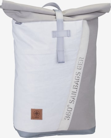 360 Grad Rucksack 'Tide' in Weiß: Vorderseite