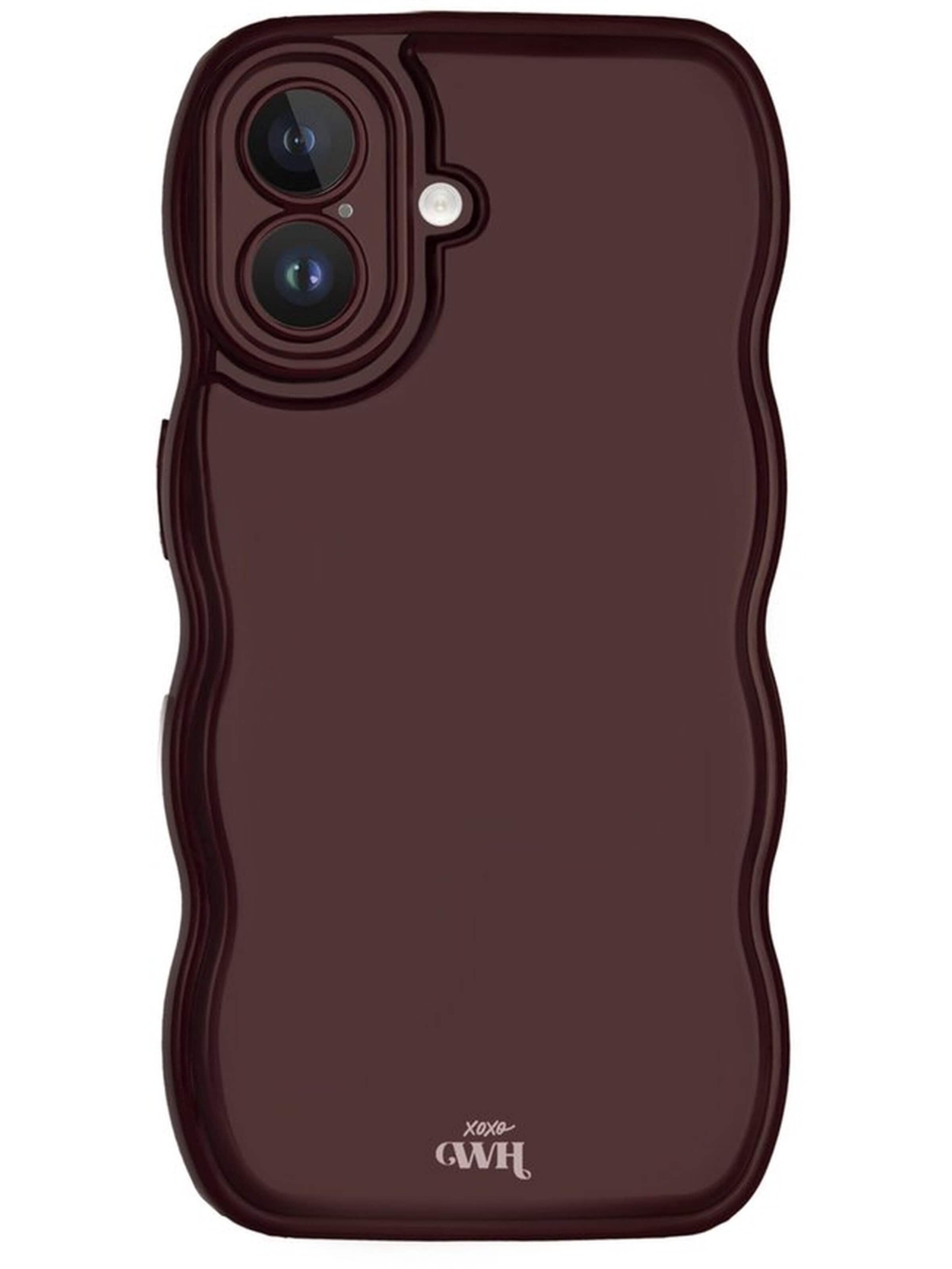 xoxoWildhearts Smartphone Case 'Glossy Wavy' in Red: front