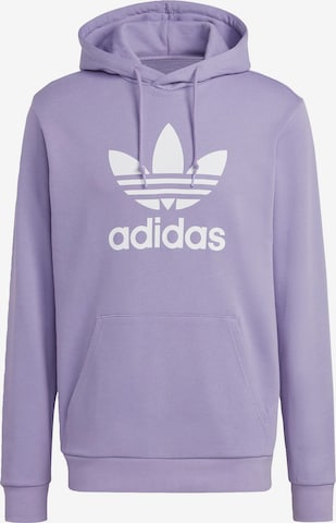 ADIDAS ORIGINALS Sweatshirt 'Adicolor Classics Trefoil' in Lila: voorkant