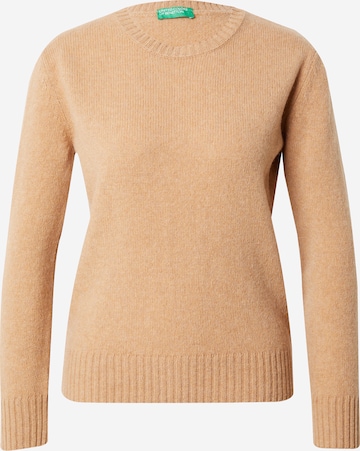 UNITED COLORS OF BENETTON Sweater in Beige: front