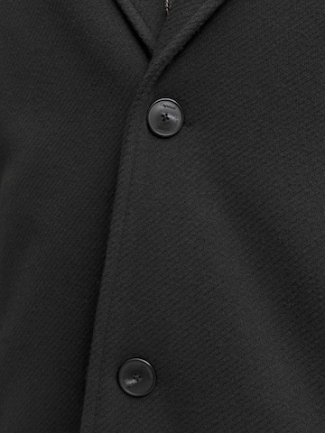 JACK & JONES - Sobretudo meia-estação 'JORSALAMANCO' em preto