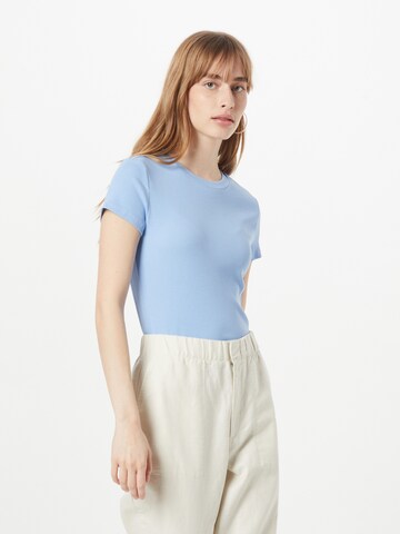 Monki - Camisa em azul: frente