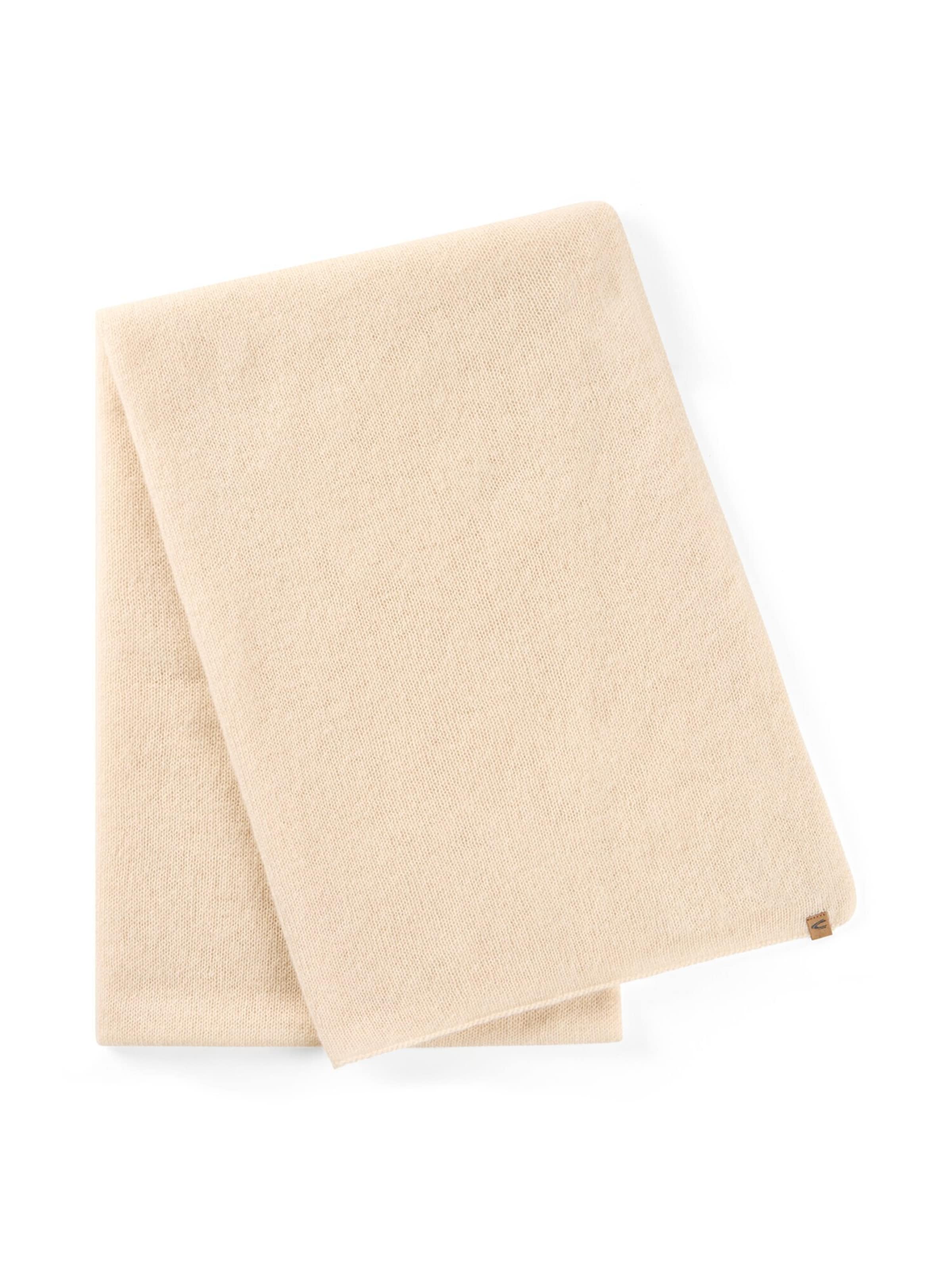 CAMEL ACTIVE Strickschal aus 100 % Kaschmir in Beige: Vorderseite