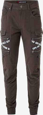 CIPO & BAXX Cargo Pants in Brown: front