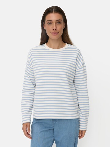 CAMEL ACTIVE Sweatshirt aus einem Baumwollmix in Blau: Vorderseite