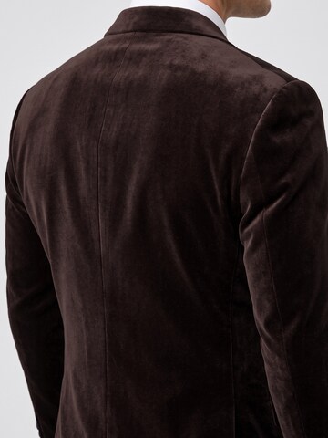 ALLTHEMEN Regular fit Suit Jacket 'Lichtung' in Brown
