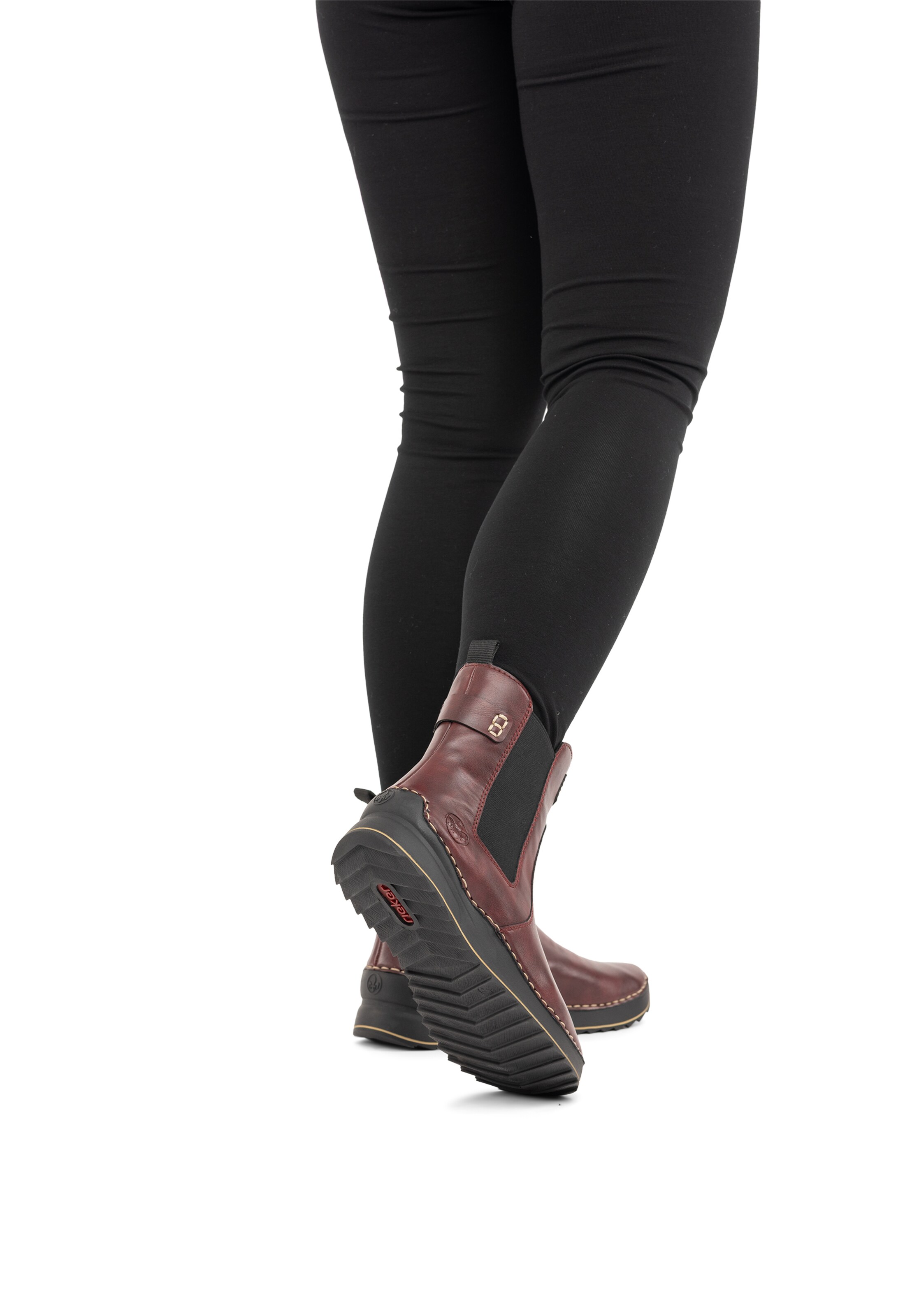 Chelsea Boots ' 51560 ' Rieker en rouge : devant