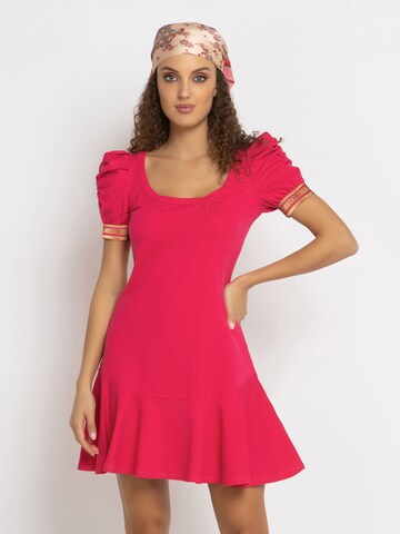 JIORO Dress in Pink