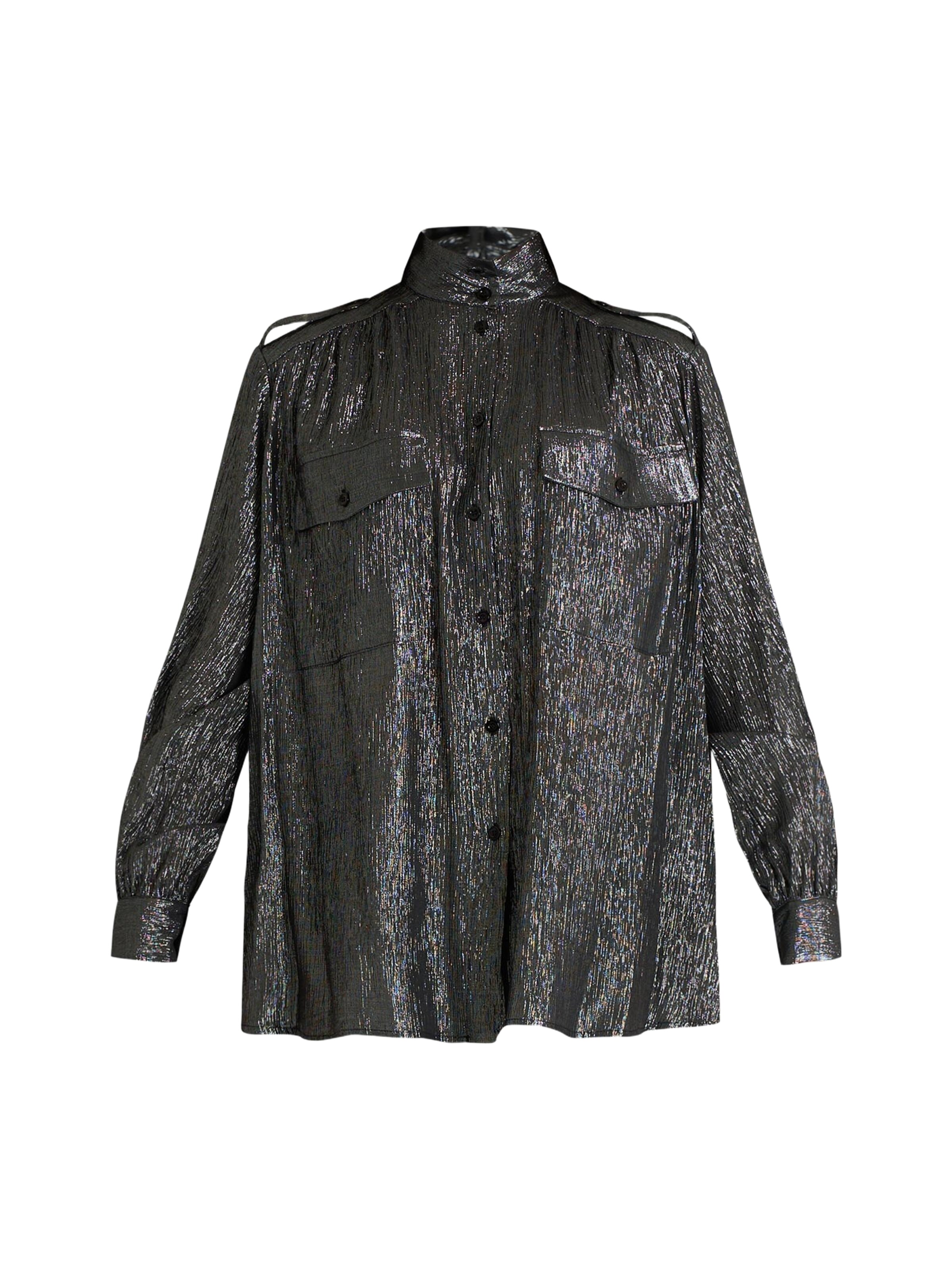 Chemisier 'Honoria' Semicouture en noir : devant