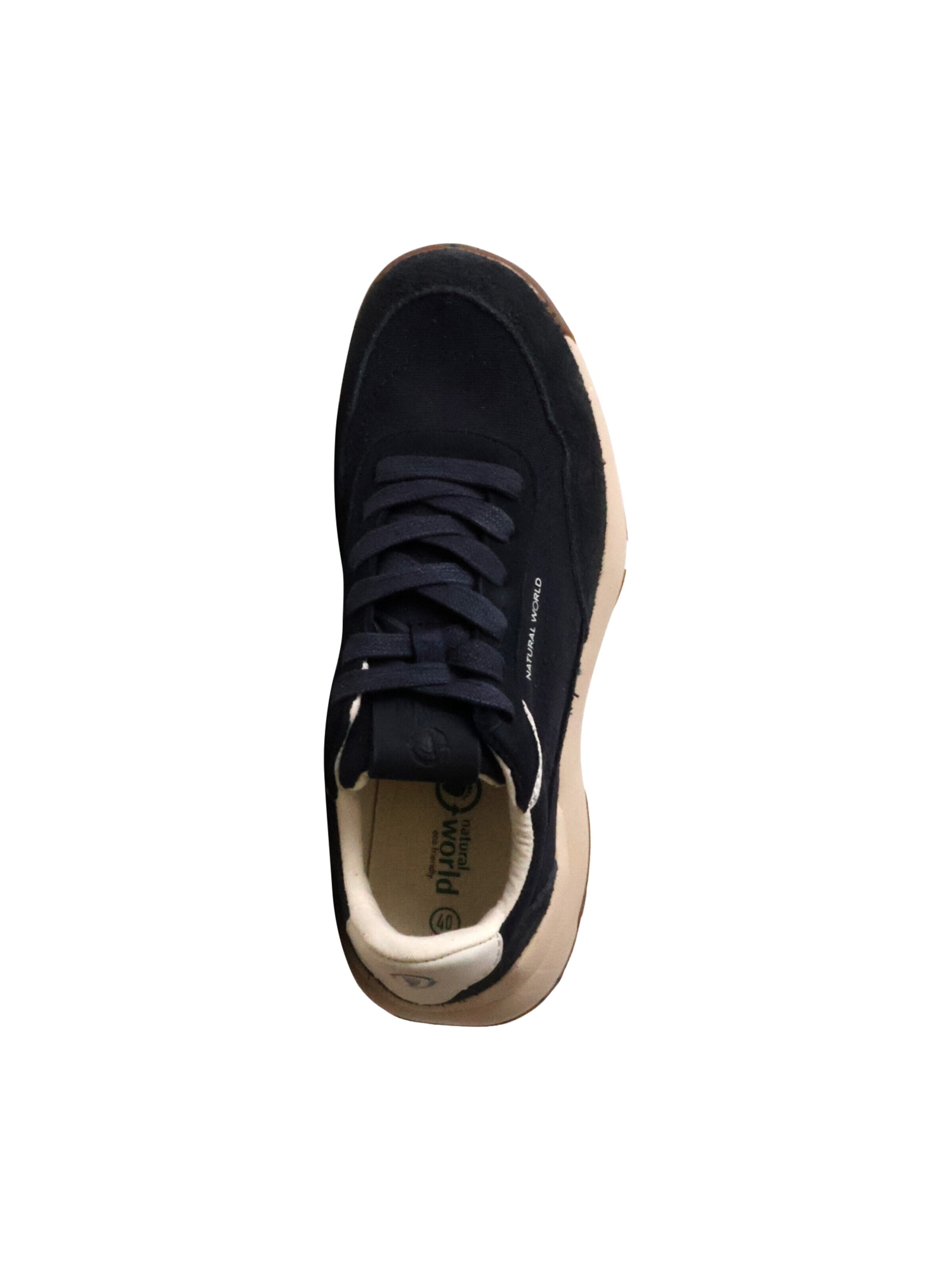 Tamaris Athletic lace-up shoe 'Estellencs-Sneaker aus Leder' in Blue