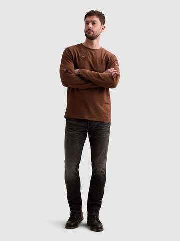 PME Legend - Camiseta 'T-shirt with long sleeves and artworks' en marrón
