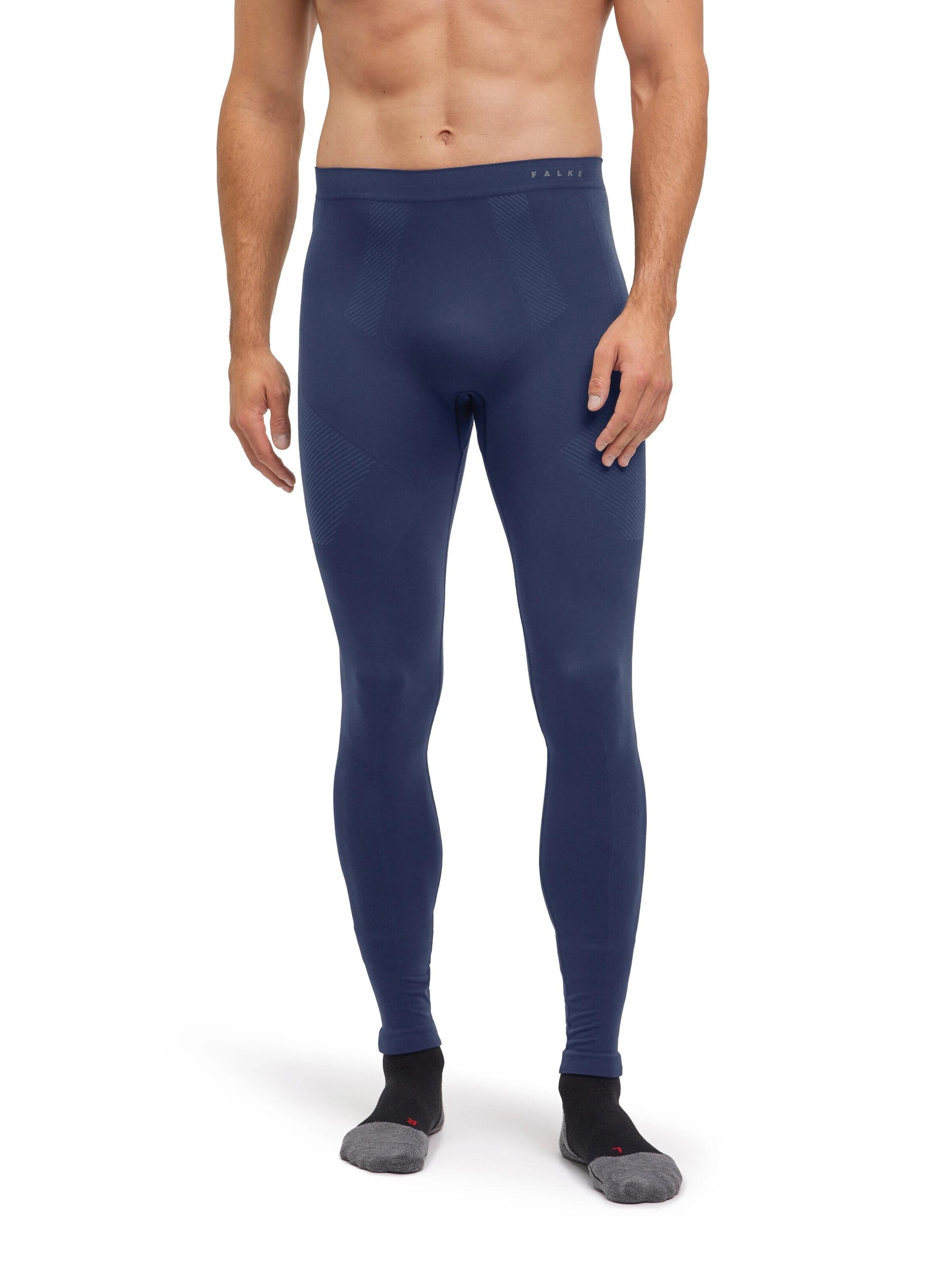 FALKE Skinny Workout Pants in Blue: front