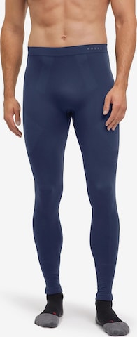 FALKE Workout Pants in Blue: front