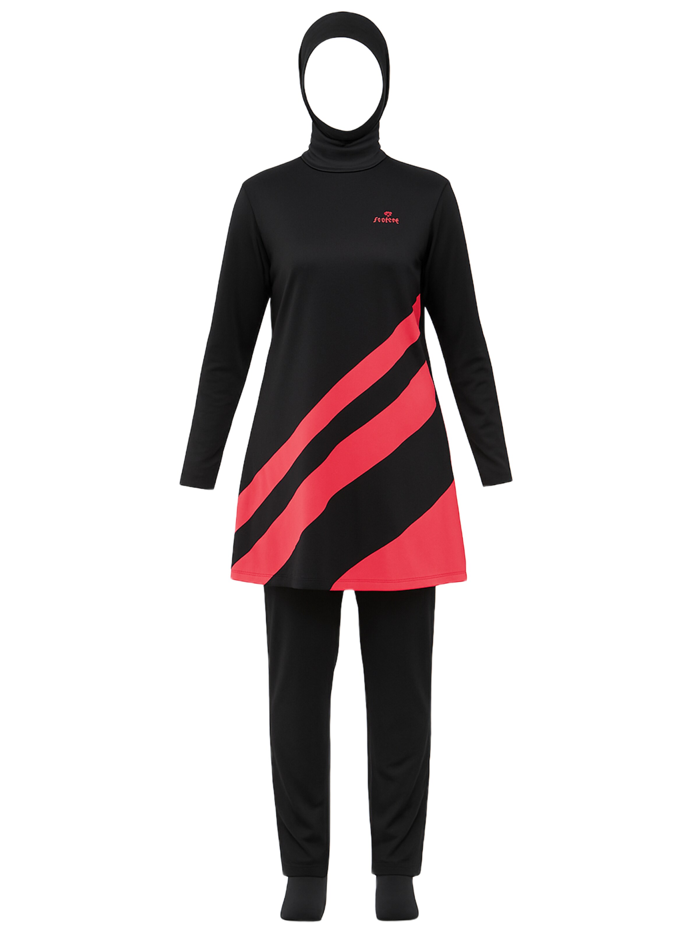 C&City Badeanzug in rot / schwarz, Produktansicht