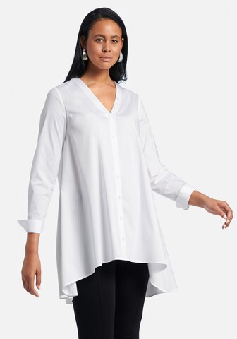 Emilia Lay Blouse in Wit: voorkant