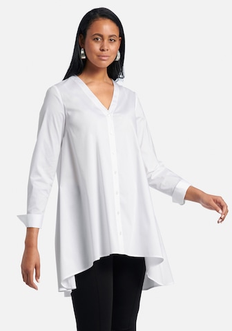 Emilia Lay Blouse in Wit: voorkant