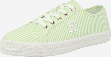 TOMMY HILFIGER - Zapatillas deportivas bajas en verde: frente