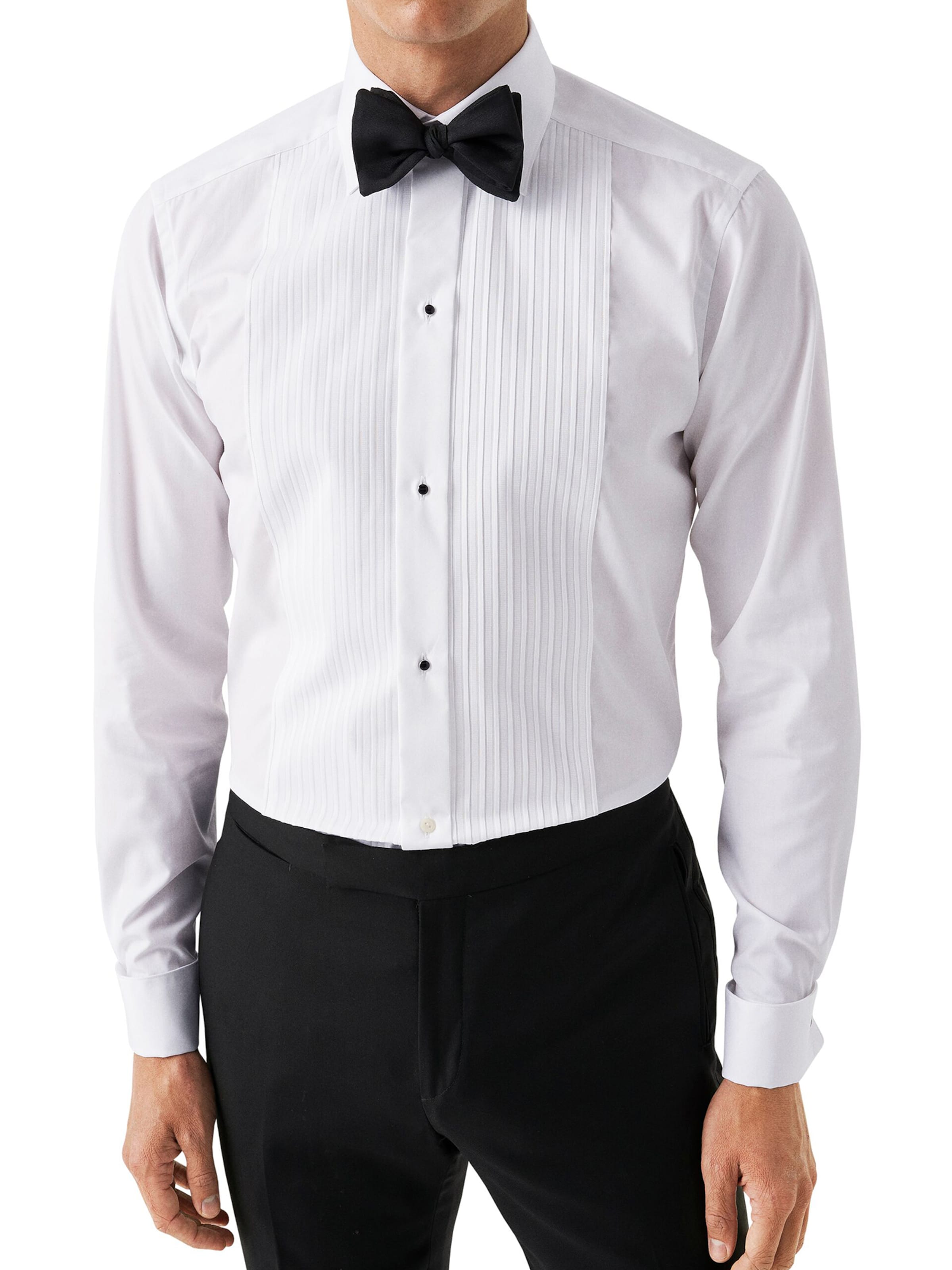 Slim fit Cămaşă business de la ETON pe alb: față