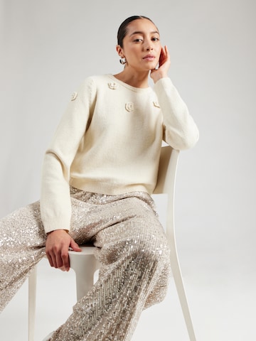 VERO MODA Trui 'VMROSE' in Beige: voorkant