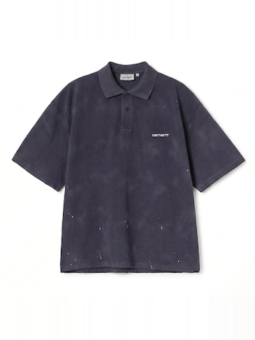 Carhartt WIP Koszulka 'S/S PAINTER POLO DARK NAVY DESTROY WASH SPLATTER' w kolorze niebieski: przód