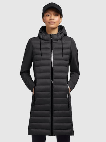 khujo Ανοιξιάτικο και φθινοπωρινό παλτό 'Ruth' σε μαύρο: μπροστά