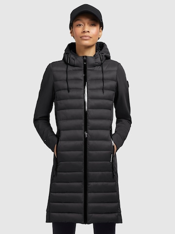 khujo Between-Seasons Coat 'Ruth' in Black: front