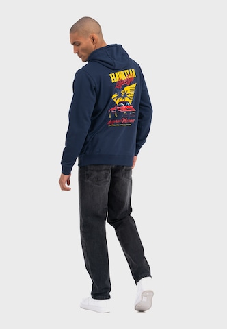 Oldskull Sweatshirt 'Wrldvibe Aloha Legend' in Blau