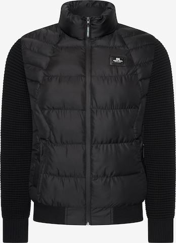 Rusty Neal Steppjacke in Schwarz: Vorderseite